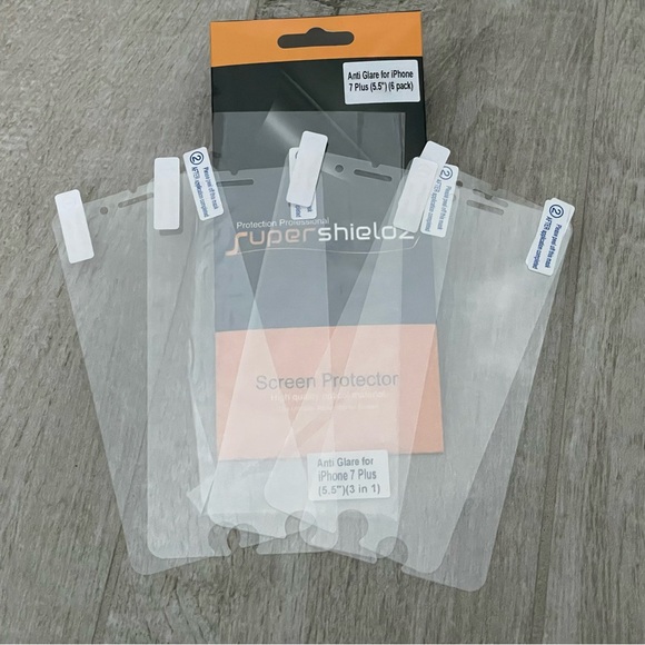 SuperShields Screen Protector for iPhone 7 Plus, set of 5 - Picture 1 of 4